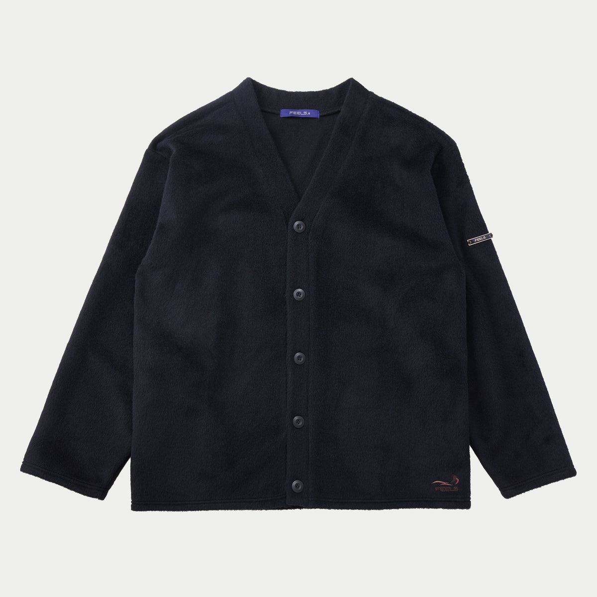 ALPACA WOOL CARDIGAN BLACK – FEELS