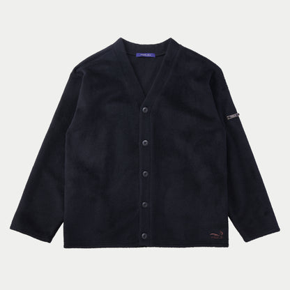 ALPACA  WOOL CARDIGAN BLACK