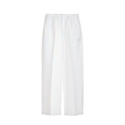 LINEN SLACKS WHITE