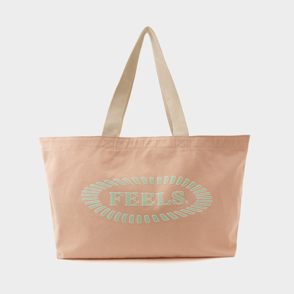 CANVAS TOTE BAG GRAY PINK
