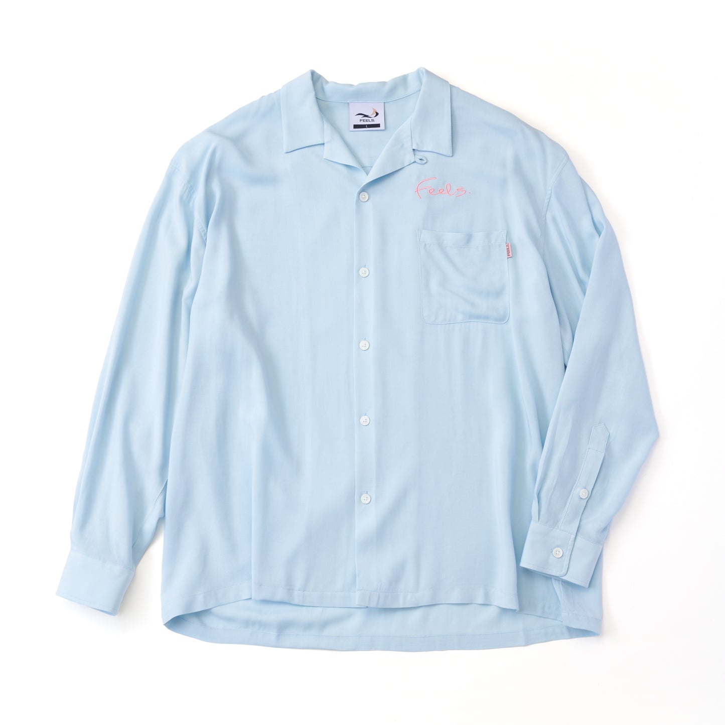 RAYON SHIRT LIGHT BLUE "DRESS CODE LINE"