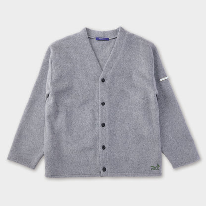ALPACA  WOOL CARDIGAN GRAY
