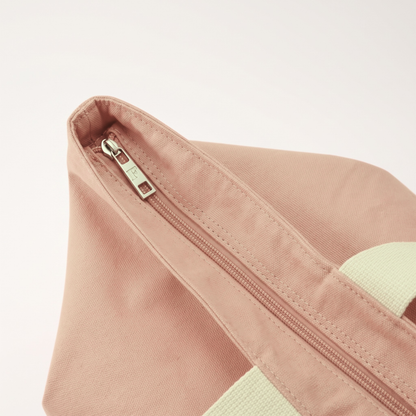 CANVAS TOTE BAG GRAY PINK