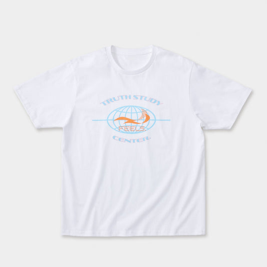 GLOBE LOGO PRINT T-SHIRT WHITE