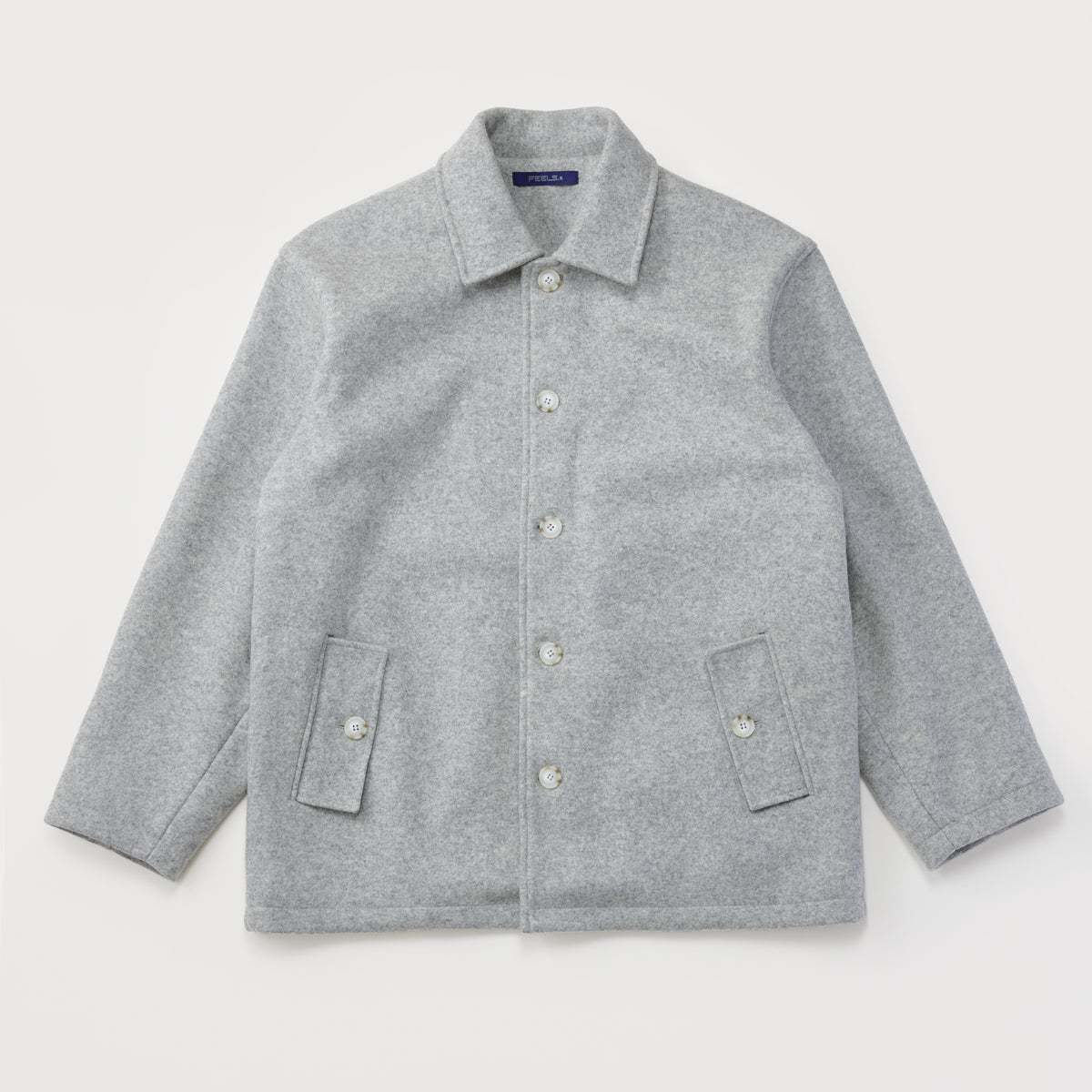 OVERSIZED WOOL COAT LIGHT GRAY – FEELS