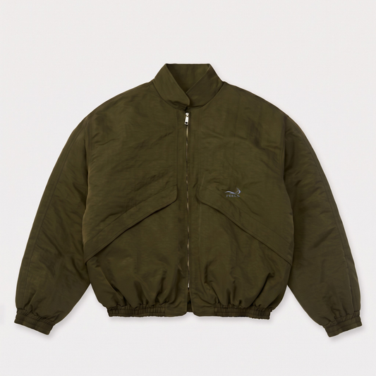 BAGGY BOMBER JACKET OLIVE