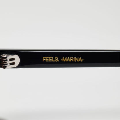 MARINA SUNGLASS BLACK-BROWN LENS