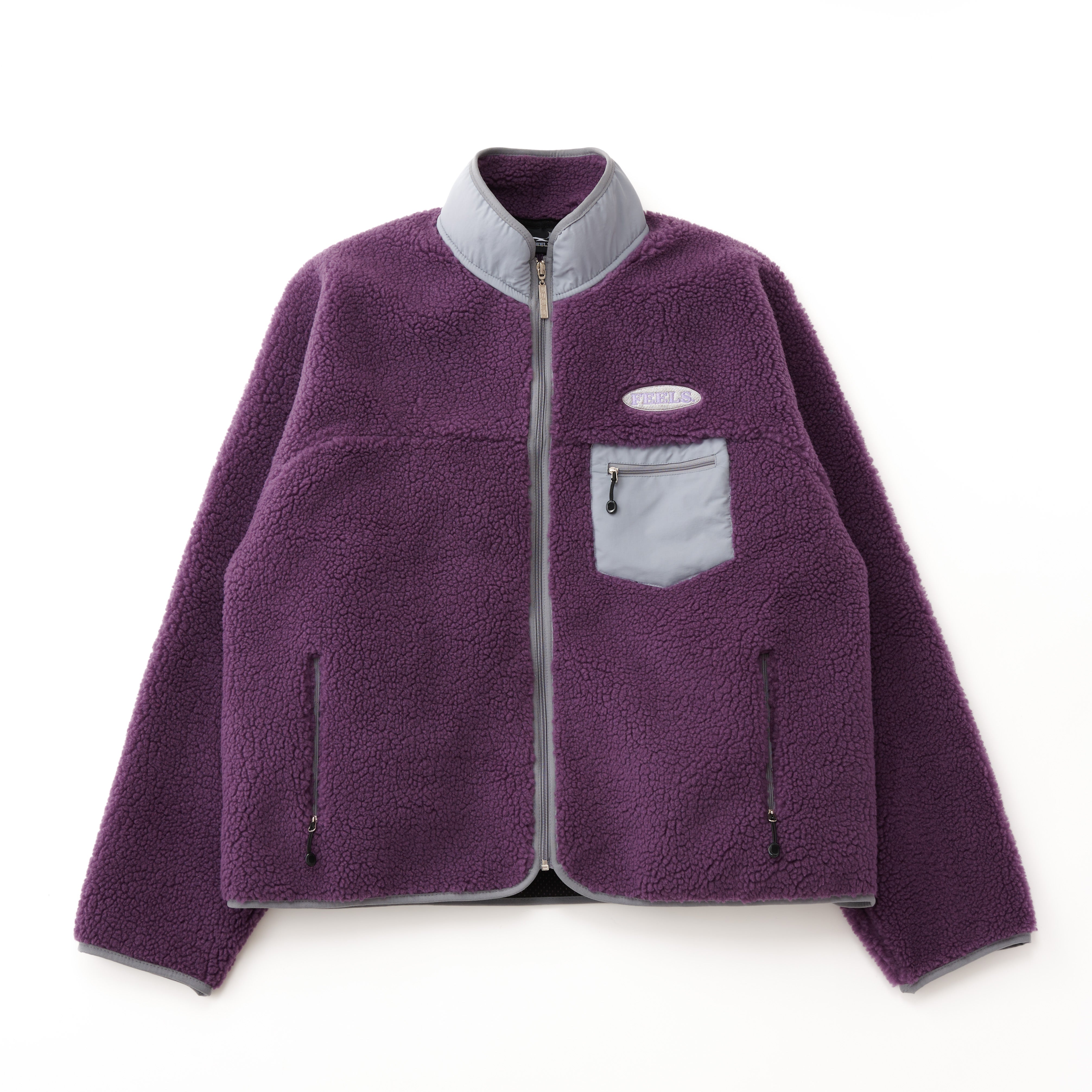 BOA FLEECE ZIP JACKET PURPLE – FEELS.