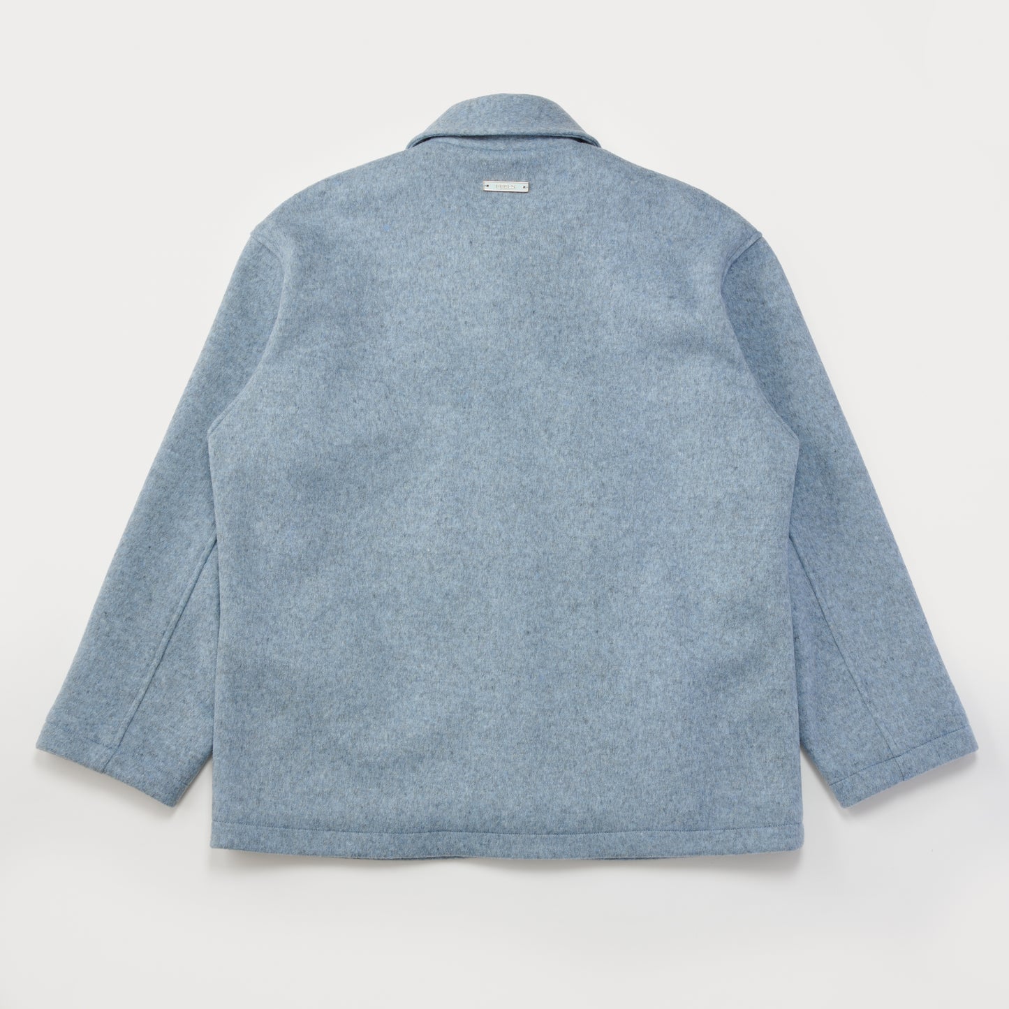 OVERSIZED WOOL COAT LIGHT BLUE