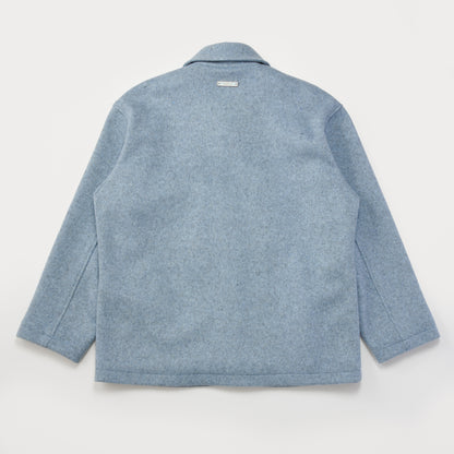 OVERSIZED WOOL COAT LIGHT BLUE