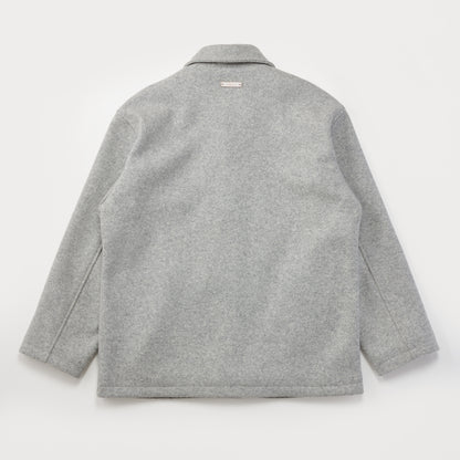 OVERSIZED WOOL COAT LIGHT GRAY