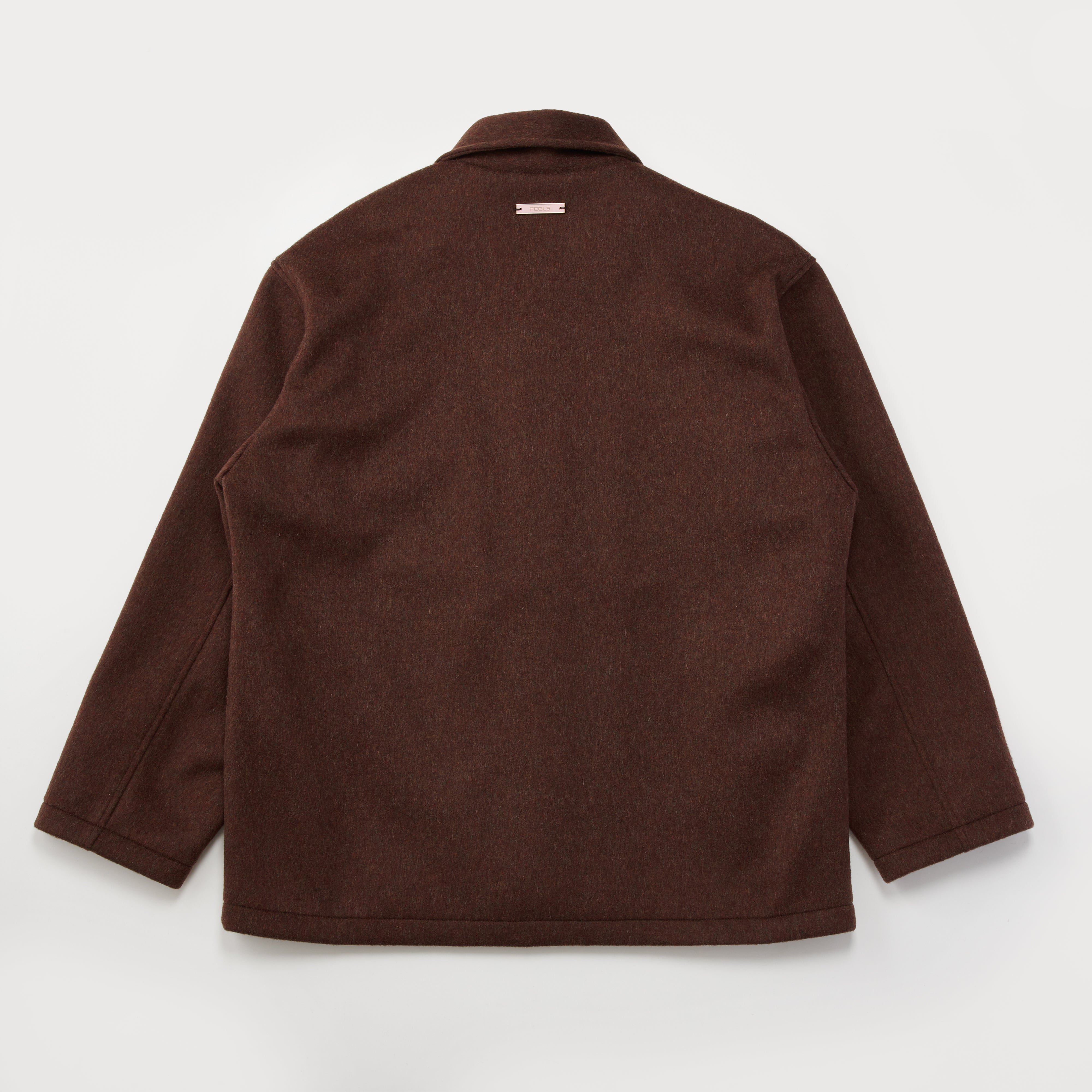 OVERSIZED WOOL COAT BROWN – FEELS.