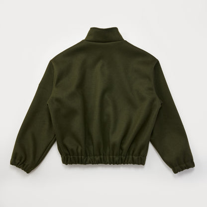 URBAN WOOL BLOUSON MOSS GREEN