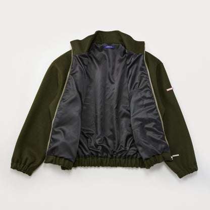 URBAN WOOL BLOUSON MOSS GREEN