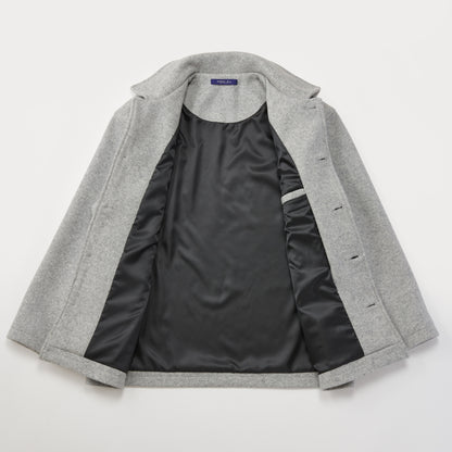 OVERSIZED WOOL COAT LIGHT GRAY