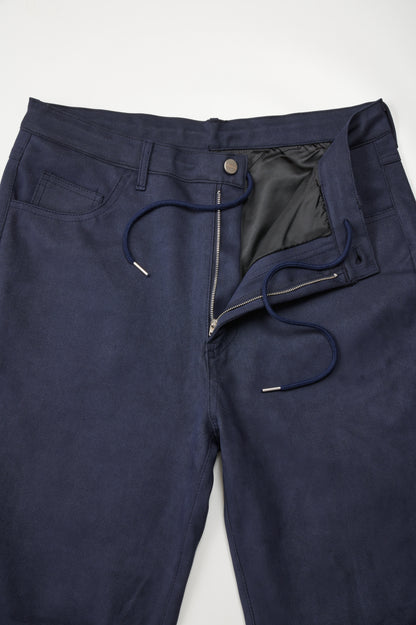 SUEDE TOUCH PANTS NAVY