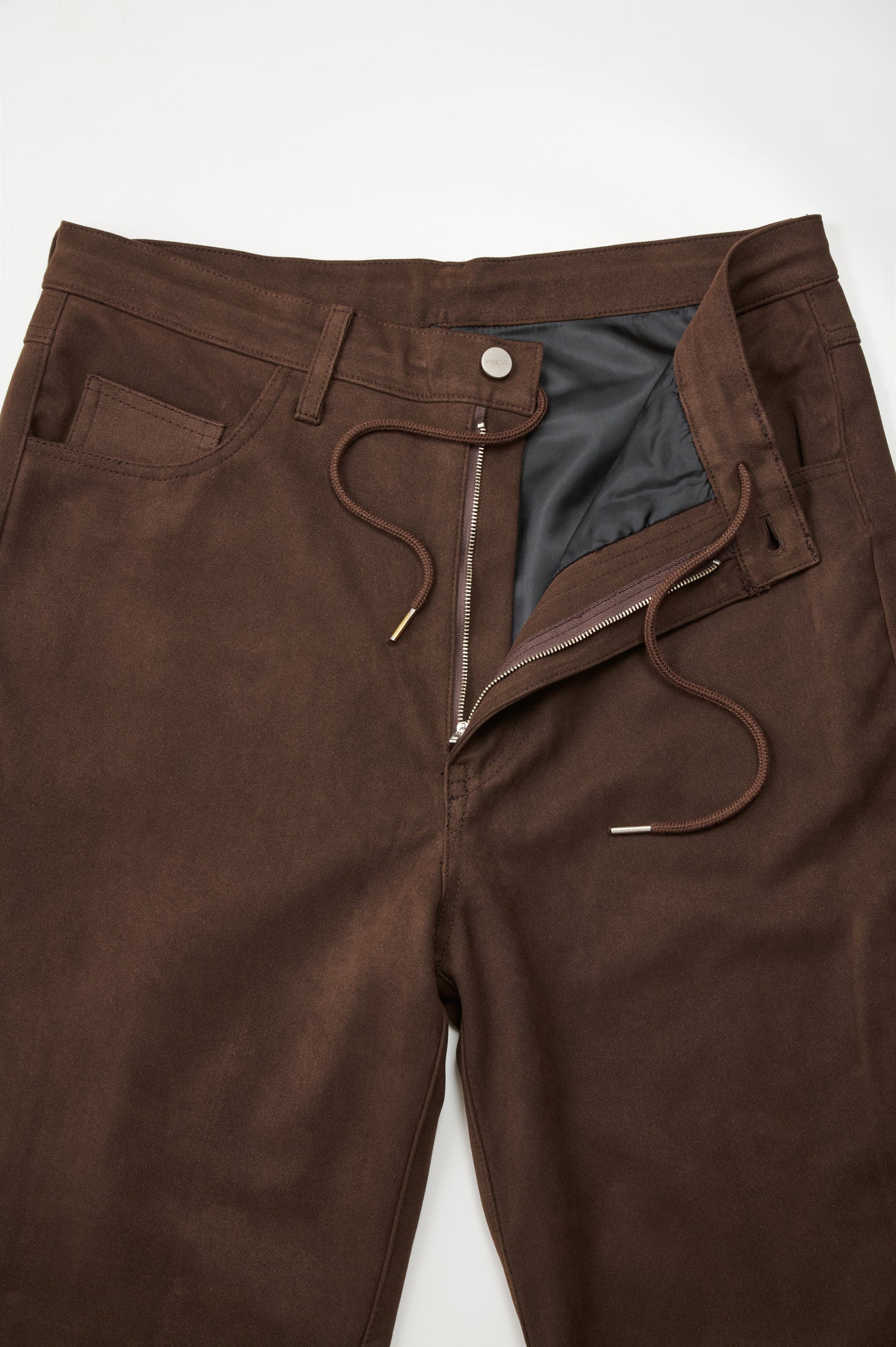 SUEDE TOUCH PANTS BROWN