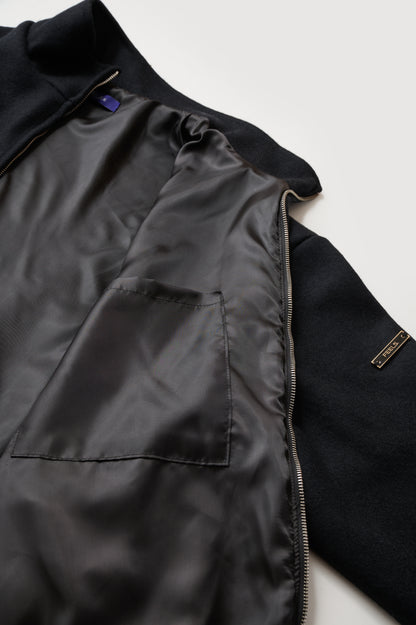 URBAN WOOL BLOUSON BLACK