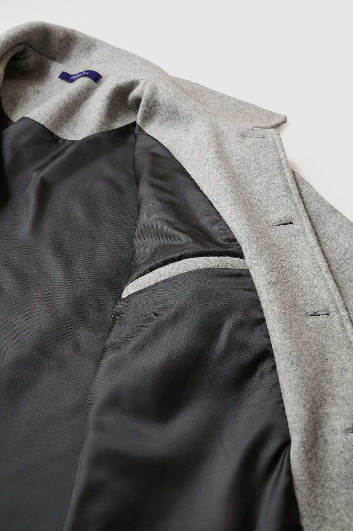 OVERSIZED WOOL COAT LIGHT GRAY