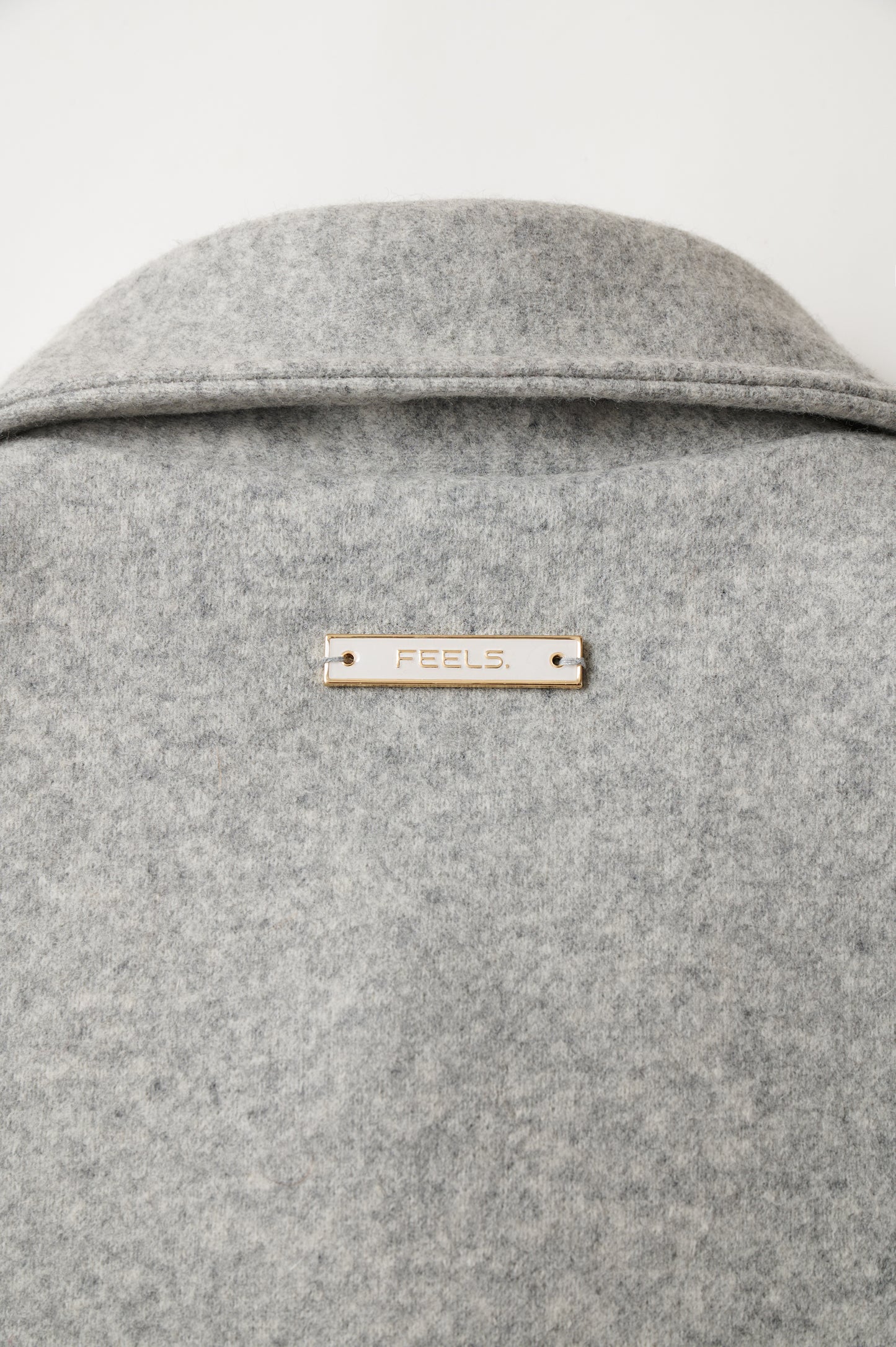 OVERSIZED WOOL COAT LIGHT GRAY