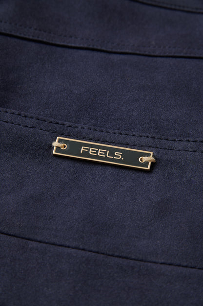 SUEDE TOUCH PANTS NAVY