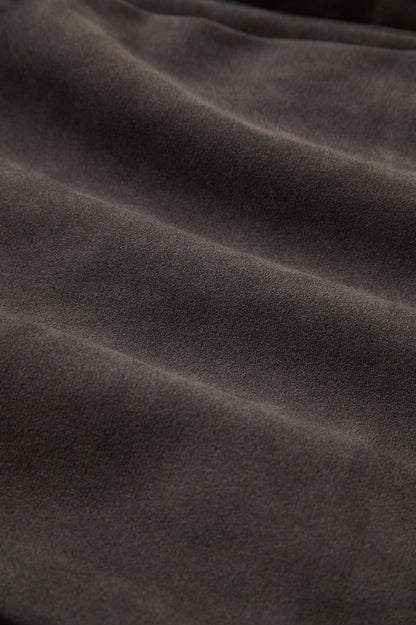 SUEDE TOUCH PANTS CHARCOAL GRAY