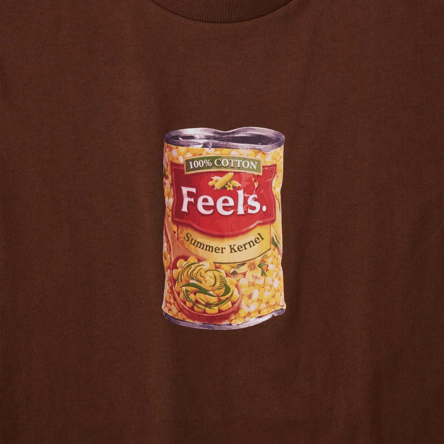 CANNED LOGO T-SHIRT BROWN