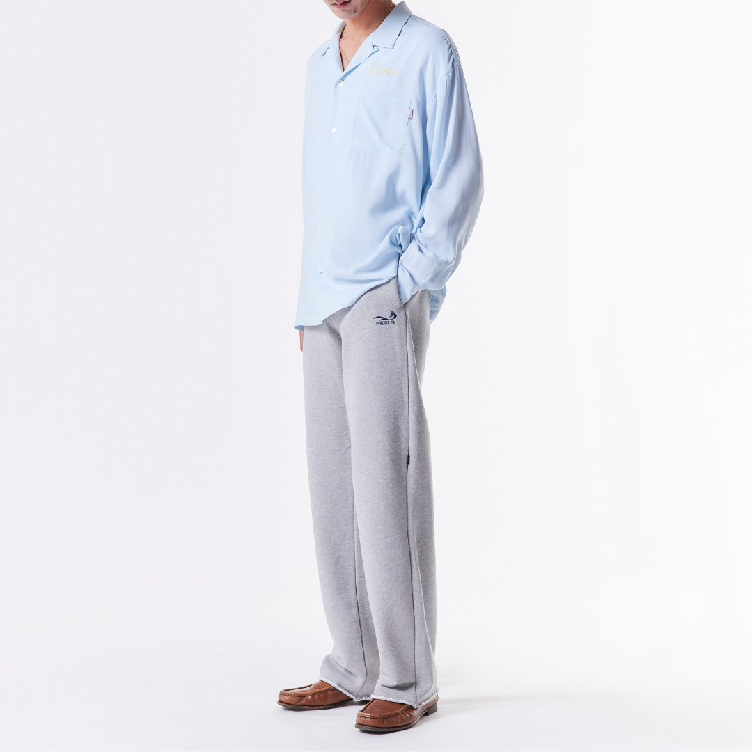 STRAIGHT PANTS GRAY "DRESS CODE LINE"