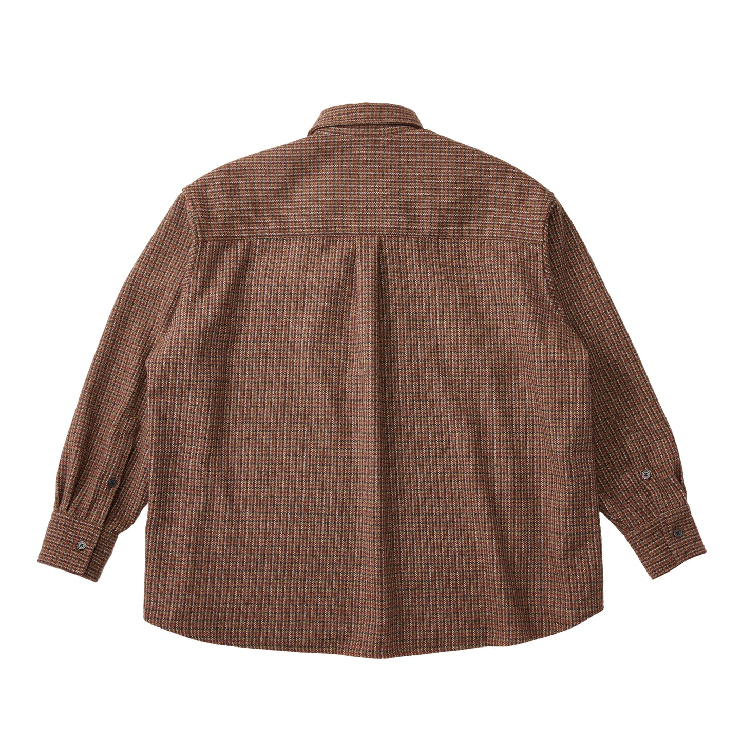 OMBRE CHECK OUTER SHIRT RED