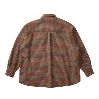 OMBRE CHECK OUTER SHIRT RED