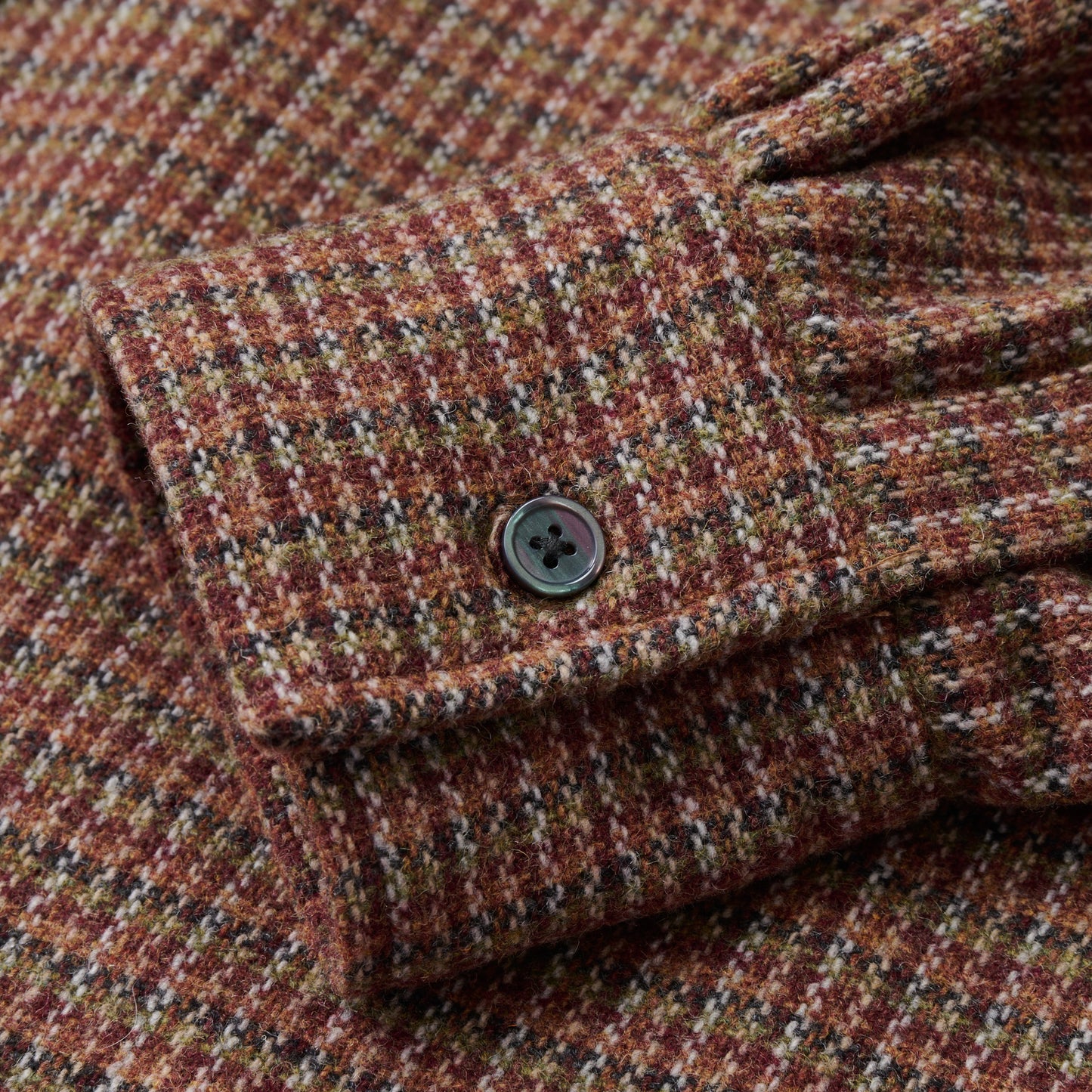 OMBRE CHECK OUTER SHIRT RED