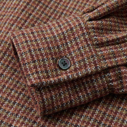OMBRE CHECK OUTER SHIRT RED