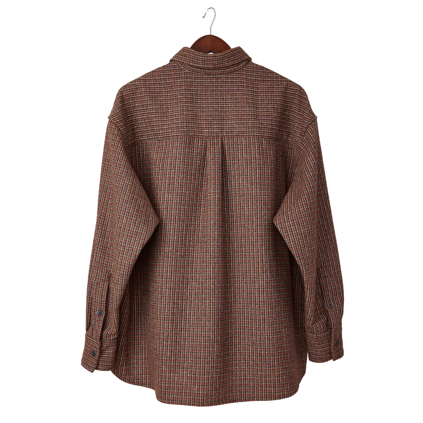 OMBRE CHECK OUTER SHIRT RED