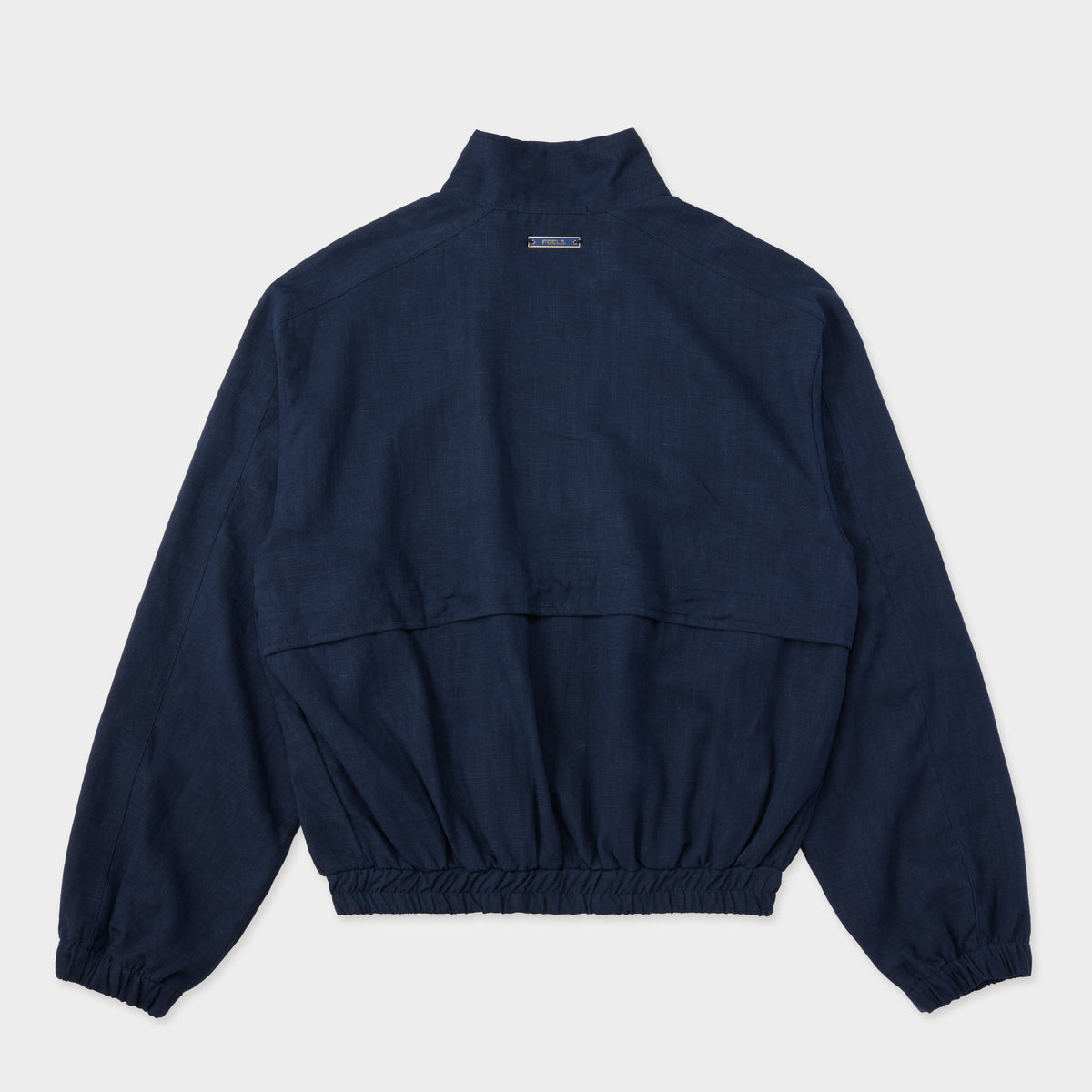 LINEN BLOUSON JACKET NAVY