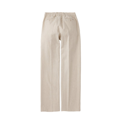 LINEN SLACKS BEIGE