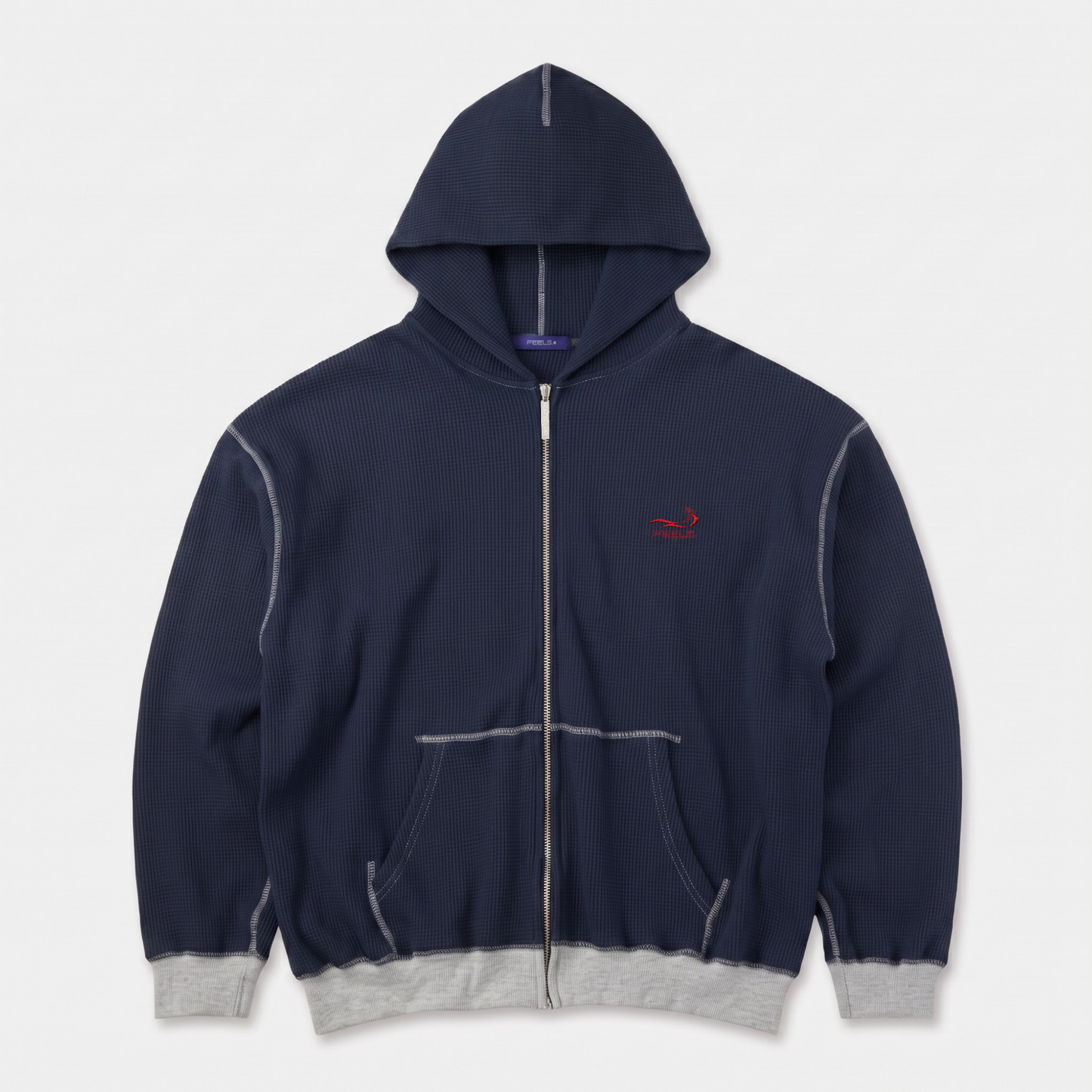 HEAVY THERMAL HOODIE NAVY
