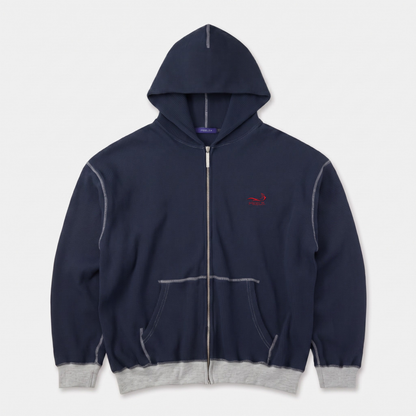 HEAVY THERMAL HOODIE NAVY