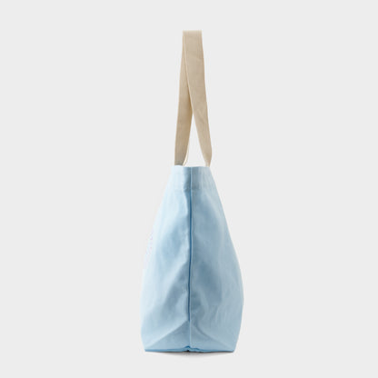CANVAS TOTE BAG LIGHT BLUE