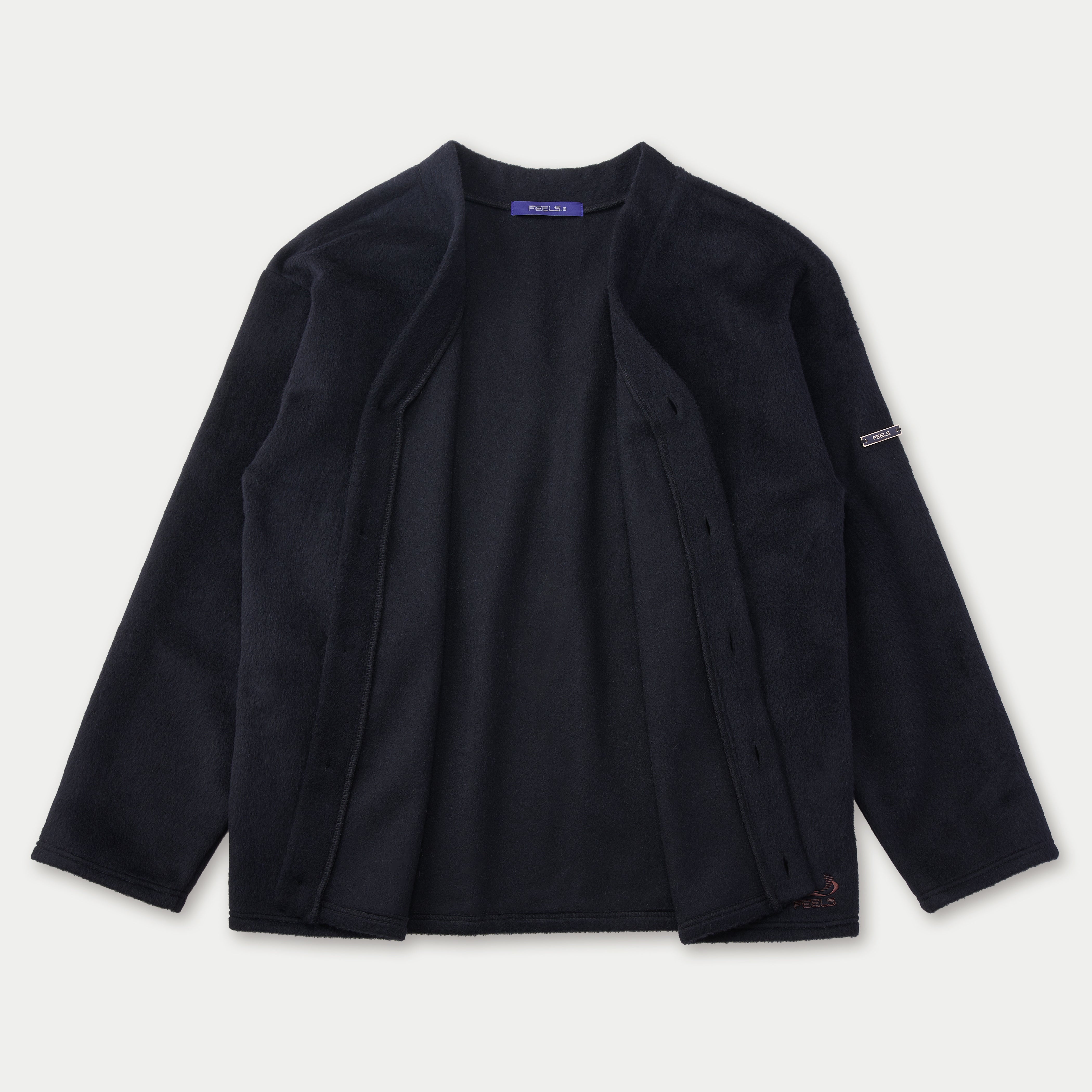 ALPACA WOOL CARDIGAN BLACK – FEELS.