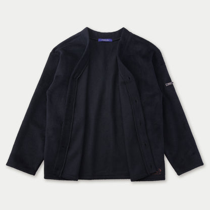 ALPACA  WOOL CARDIGAN BLACK