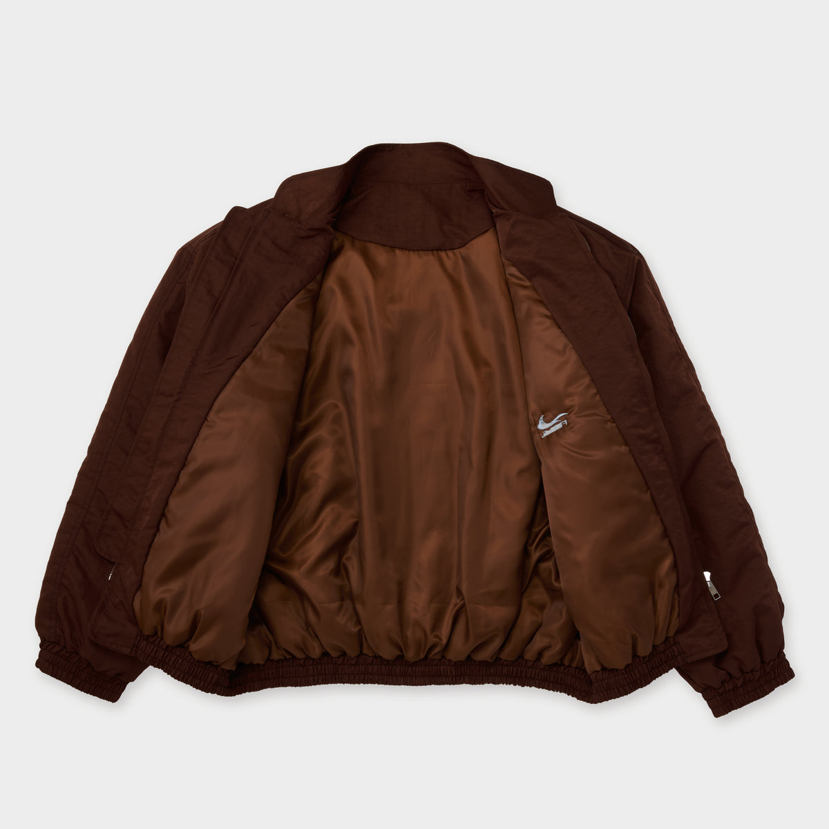 BAGGY BOMBER JACKET BROWN