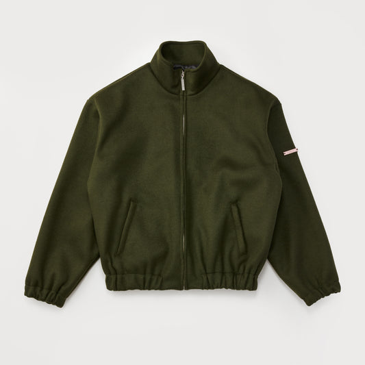 URBAN WOOL BLOUSON MOSS GREEN
