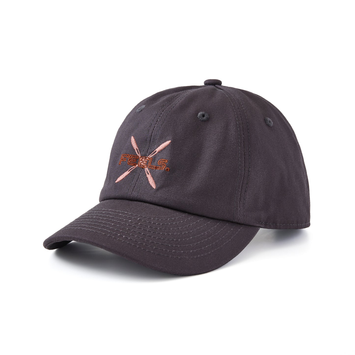 CROSS LOGO CAP CHARCOAL GRAY