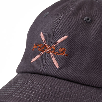 CROSS LOGO CAP CHARCOAL GRAY