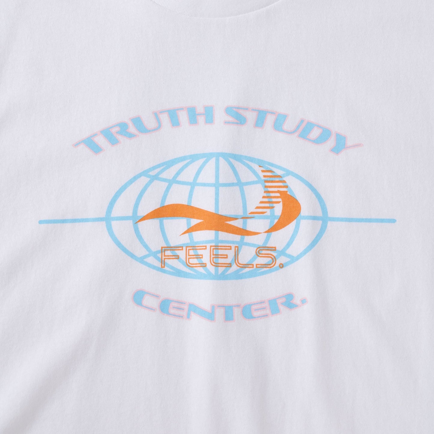 GLOBE LOGO PRINT T-SHIRT WHITE