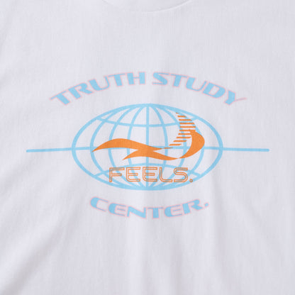 GLOBE LOGO PRINT T-SHIRT WHITE