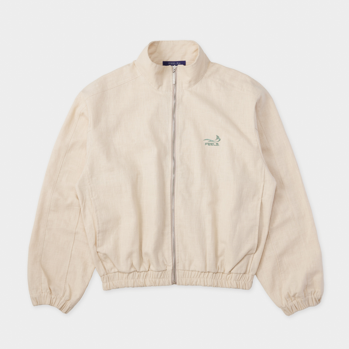 LINEN BLOUSON JACKET BEIGE