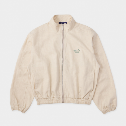 LINEN BLOUSON JACKET BEIGE