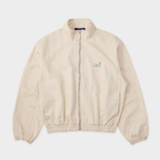 LINEN BLOUSON JACKET BEIGE