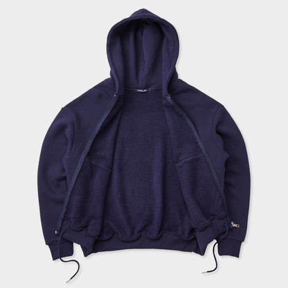 PREMIUM WEIGHT ZIP UP HOODIE NAVY